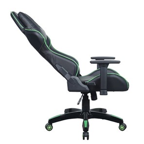 Кресло компьютерное Brabix GT Carbon GM-120 (две подушки, экокожа, черное/зеленое) 531929 в Красноярске - предосмотр 4
