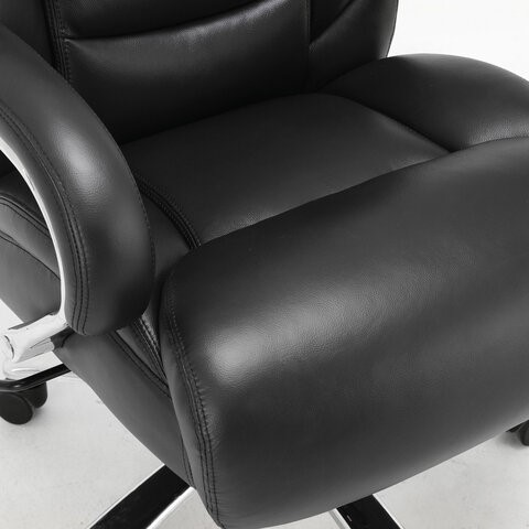 Компьютерное кресло Brabix Premium Pride HD-100 (натуральная кожа, черное) 531940 в Красноярске - изображение 5
