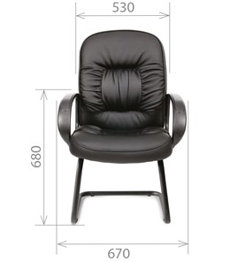 Кресло компьютерное CHAIRMAN 416V экокожа черная в Норильске - предосмотр 1