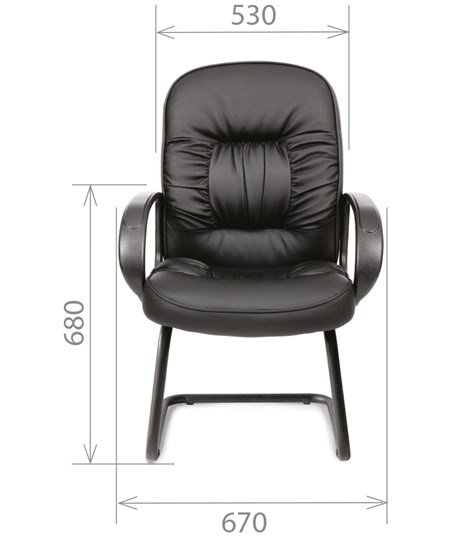 Кресло компьютерное CHAIRMAN 416V экокожа черная в Норильске - изображение 1