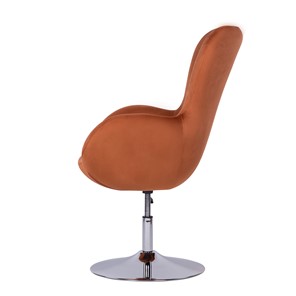 Кресло компьютерное Беннет-1, Микровелюр оранжевый в Норильске - предосмотр 2