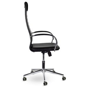 Компьютерное кресло Brabix Premium Pilot EX-610 CH (хром, кожзам, черное) 532418 в Красноярске - предосмотр 1