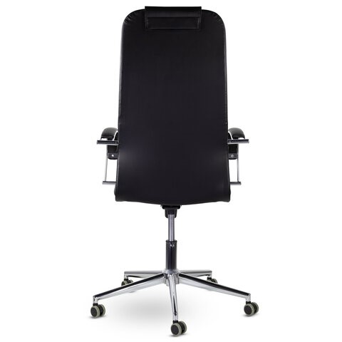 Компьютерное кресло Brabix Premium Pilot EX-610 CH (хром, кожзам, черное) 532418 в Красноярске - изображение 4