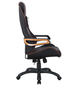 Компьютерное кресло Brabix Techno Pro GM-003 (ткань, черное/серое, вставки оранжевые) в Красноярске - предосмотр 2