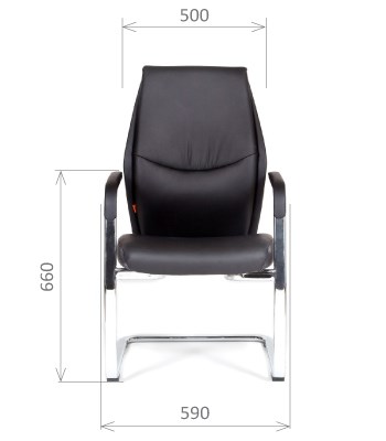 Кресло офисное CHAIRMAN Vista V Экокожа премиум черная в Норильске - изображение 1