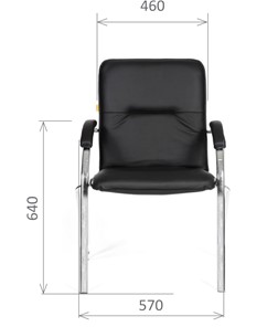 Офисное кресло CHAIRMAN 850 Экокожа Terra 118 черная в Норильске - предосмотр 1