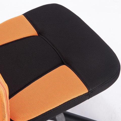 Офисное кресло Brabix Smart MG-313 (без подлокотников, комбинированное, черное/оранжевое) 531844 в Красноярске - изображение 8