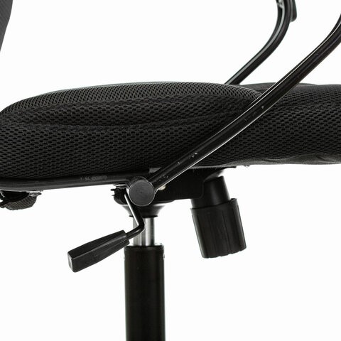 Кресло офисное Brabix Premium Stalker EX-608 PL (ткань-сетка/кожзам, черное) 532090 в Красноярске - изображение 4