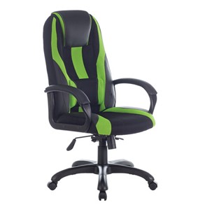 Компьютерное кресло Brabix Premium Rapid GM-102 (экокожа/ткань, черное/зеленое) 532419 в Красноярске - предосмотр
