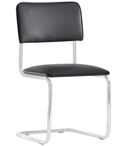 Офисный стул Sylwia chrome P100, кож/зам V4 в Норильске - предосмотр