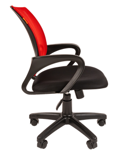 Кресло компьютерное CHAIRMAN 696 black Сетчатый акрил DW69 красный в Норильске - предосмотр 1