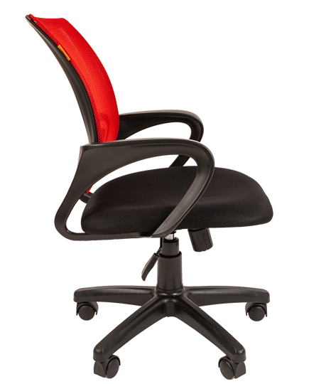 Кресло компьютерное CHAIRMAN 696 black Сетчатый акрил DW69 красный в Норильске - изображение 1
