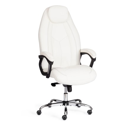 Офисное кресло BOSS Lux, кож/зам, белый, арт.21152 в Красноярске - изображение
