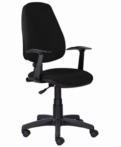 Кресло офисное Brabix Comfort MG-321, регулируемая эргономичная спинка, ткань, черное в Норильске