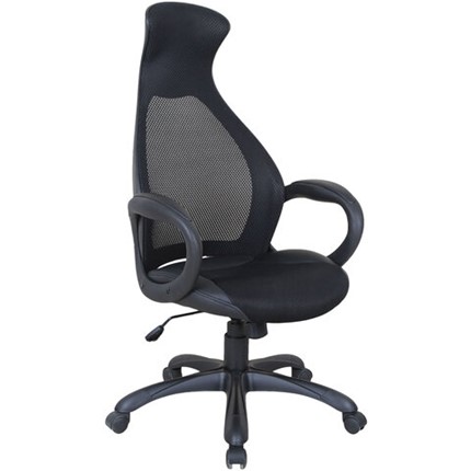Кресло компьютерное Brabix Premium Genesis EX-517 (пластик черный, ткань/экокожа/сетка черная)   531574 в Красноярске - изображение
