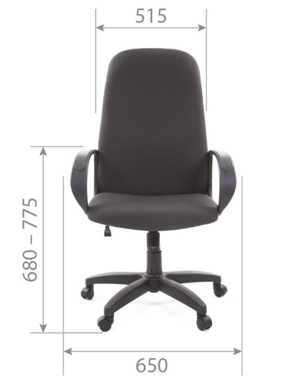 Кресло компьютерное CHAIRMAN 279 JP15-1 черно-серый в Норильске - изображение 4