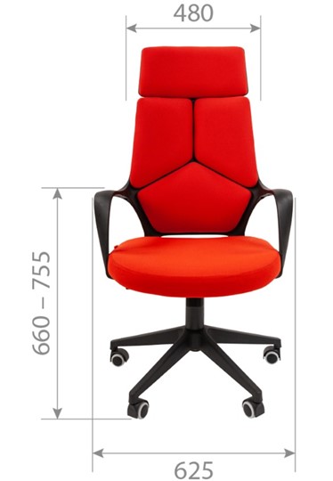Офисное кресло CHAIRMAN 525, серое в Норильске - изображение 1
