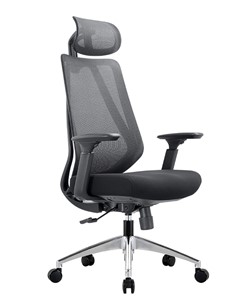 Офисное кресло CHAIRMAN 580 Сетчатый акрил серый / Полиэстер черный в Красноярске