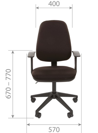 Компьютерное кресло CHAIRMAN 661 Ткань стандарт 15-13 серая в Норильске - изображение 3