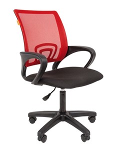 Офисное кресло CHAIRMAN 696 black LT, красное в Норильске
