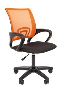 Офисное кресло CHAIRMAN 696 black LT, оранжевый в Норильске