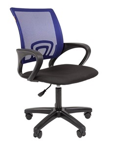 Офисное кресло CHAIRMAN 696 black LT, синий в Норильске