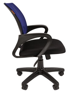 Кресло компьютерное CHAIRMAN 696 black Сетчатый акрил DW61 синий в Норильске - предосмотр 2