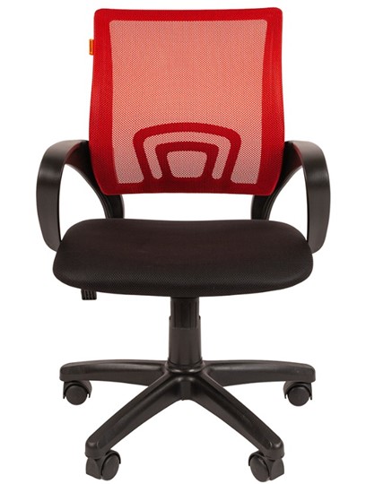 Кресло компьютерное CHAIRMAN 696 black Сетчатый акрил DW69 красный в Красноярске - изображение 4