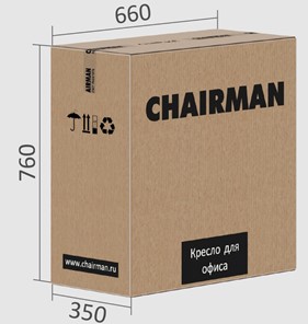 Офисное кресло CHAIRMAN CH415 эко кожа серая в Красноярске - предосмотр 5