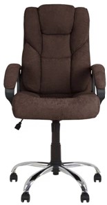 Кресло MORFEO (CHR68) ткань SORO-28, коричневая в Норильске