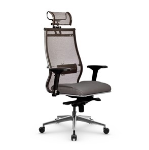 Кресло офисное Samurai SL-3.051 MPES Светло-Коричневый / Серый в Норильске