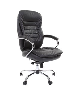 Офисное кресло CHAIRMAN 795 кожа, цвет черный в Норильске