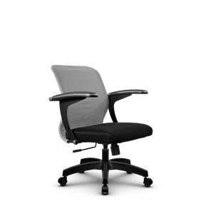 Офисное кресло SU-M-4/подл.160/осн.001, Светло-серый/Черный в Красноярске