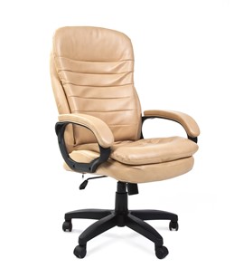 Офисное кресло CHAIRMAN 795 LT, экокожа, цвет бежевый в Норильске