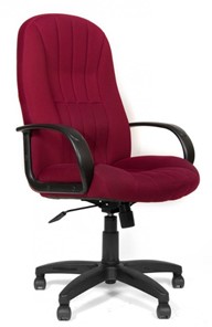 Кресло компьютерное CHAIRMAN 685, ткань TW 13, цвет бордо в Красноярске - предосмотр