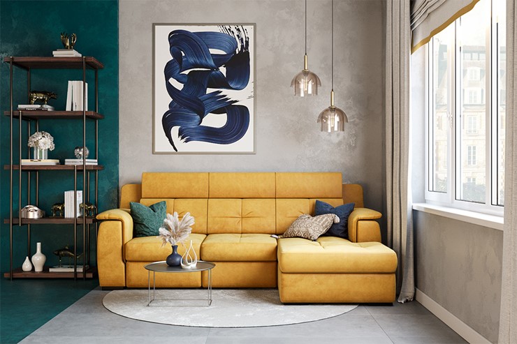 Угловой диван Бруклин с оттоманкой в Норильске - изображение 7