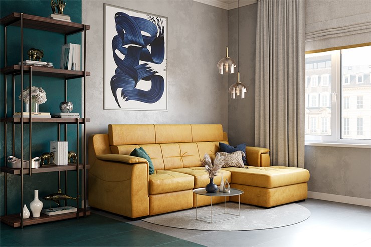 Угловой диван Бруклин с оттоманкой в Норильске - изображение 8