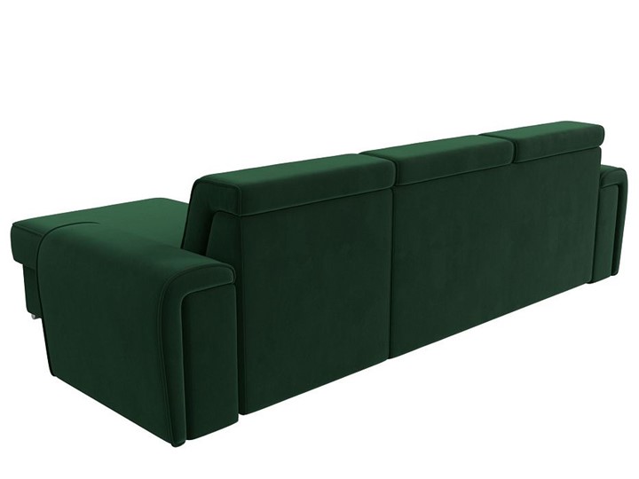 Угловой раскладной диван Лига-025, Зеленый (Велюр) в Красноярске - изображение 4