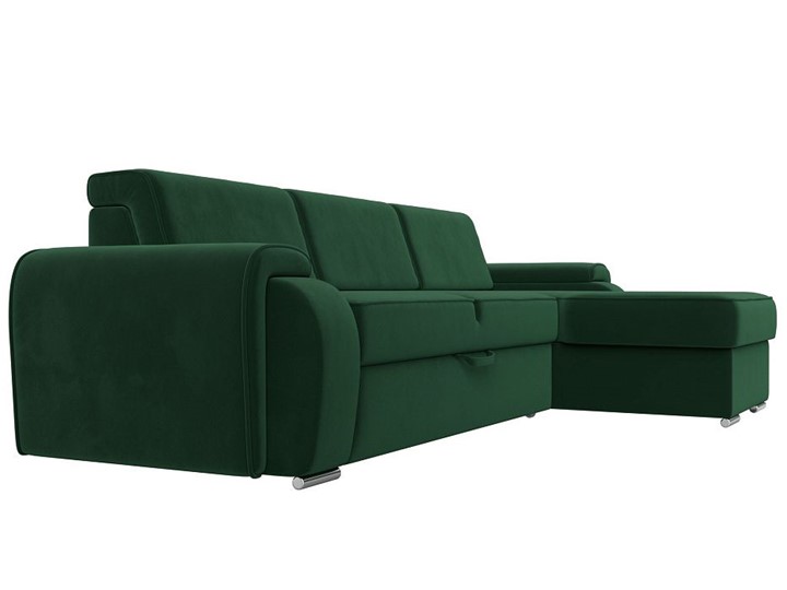 Угловой раскладной диван Лига-025, Зеленый (Велюр) в Красноярске - изображение 5