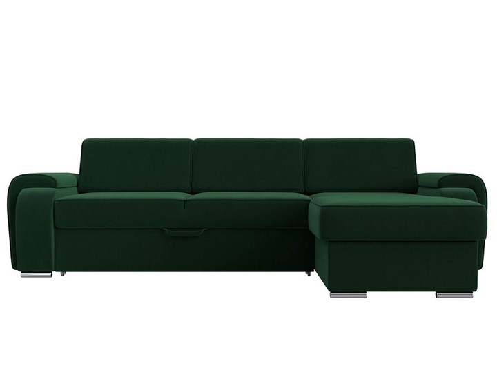 Угловой раскладной диван Лига-025, Зеленый (Велюр) в Красноярске - изображение 7