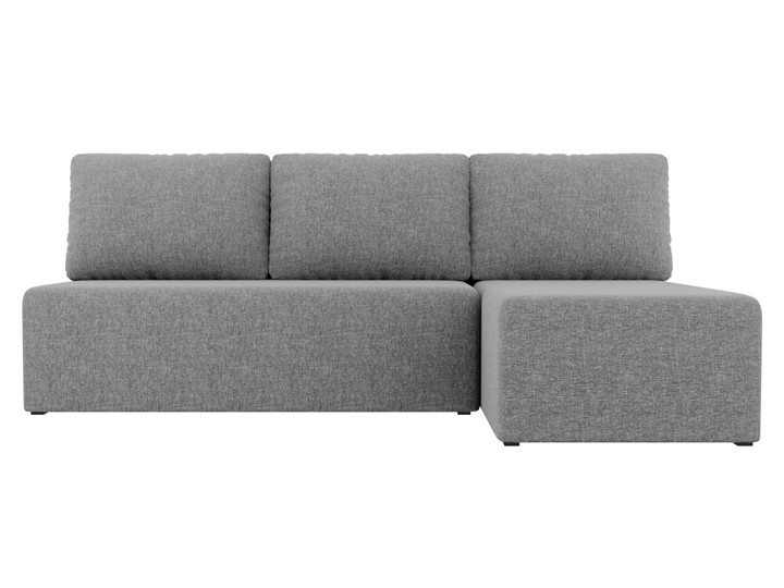 Угловой раскладной диван Поло, Серый (рогожка) в Норильске - изображение 1