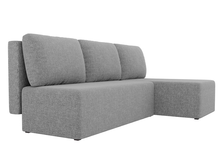 Угловой раскладной диван Поло, Серый (рогожка) в Норильске - изображение 2