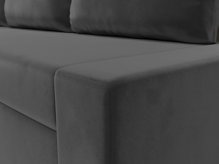 Угловой диван для гостиной Версаль, Серый/Бежевый (велюр) в Красноярске - изображение 3
