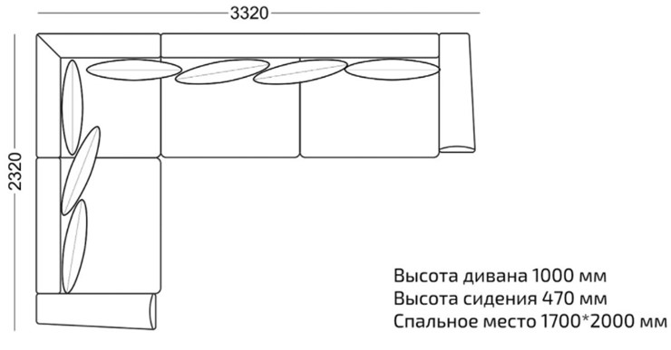 Диван угловой Виктория в Красноярске - изображение 2