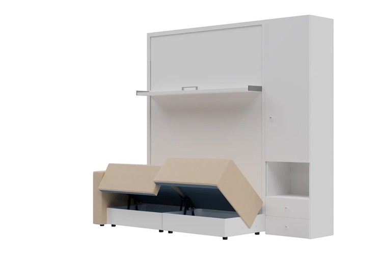 Диван Кровать-трансформер Smart (КД 1400+ШП), шкаф правый, левый подлокотник в Норильске - изображение 1
