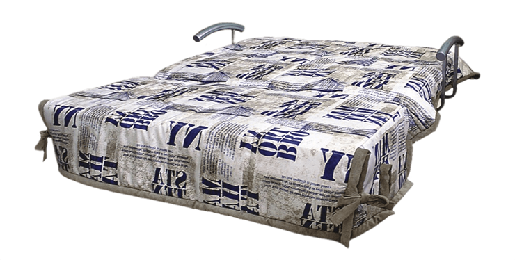 Прямой диван Аккордеон с боковинами, спальное место 1400 в Красноярске - изображение 1