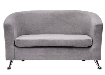 Прямой диван Брамс 2Д серый в Норильске