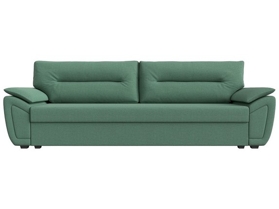 Прямой диван Нэстор Лайт, Амур зеленый (рогожка) в Норильске - изображение
