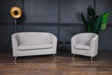 Комплект мебели Брамс  цвет бежевый диван 2Д + кресло в Красноярске