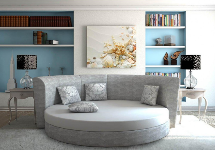 Круглый диван-кровать Смайл в Норильске - изображение 5